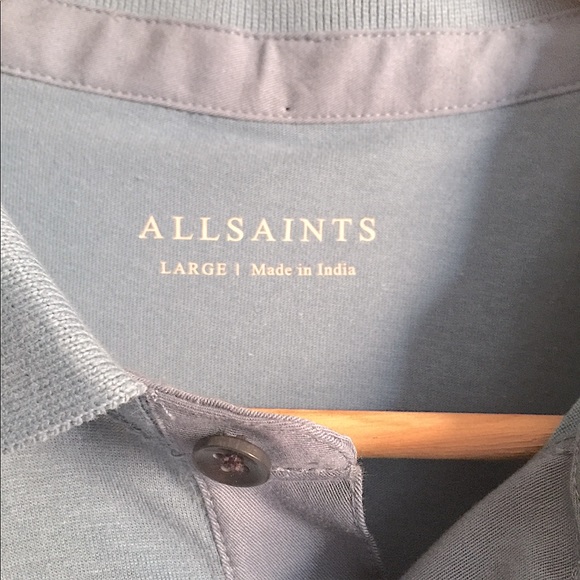 ALL SAINTS Vidal Polo Shirt - Picture 7 of 7